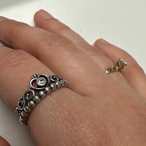 Pandora Silver Princess Tiara Ring